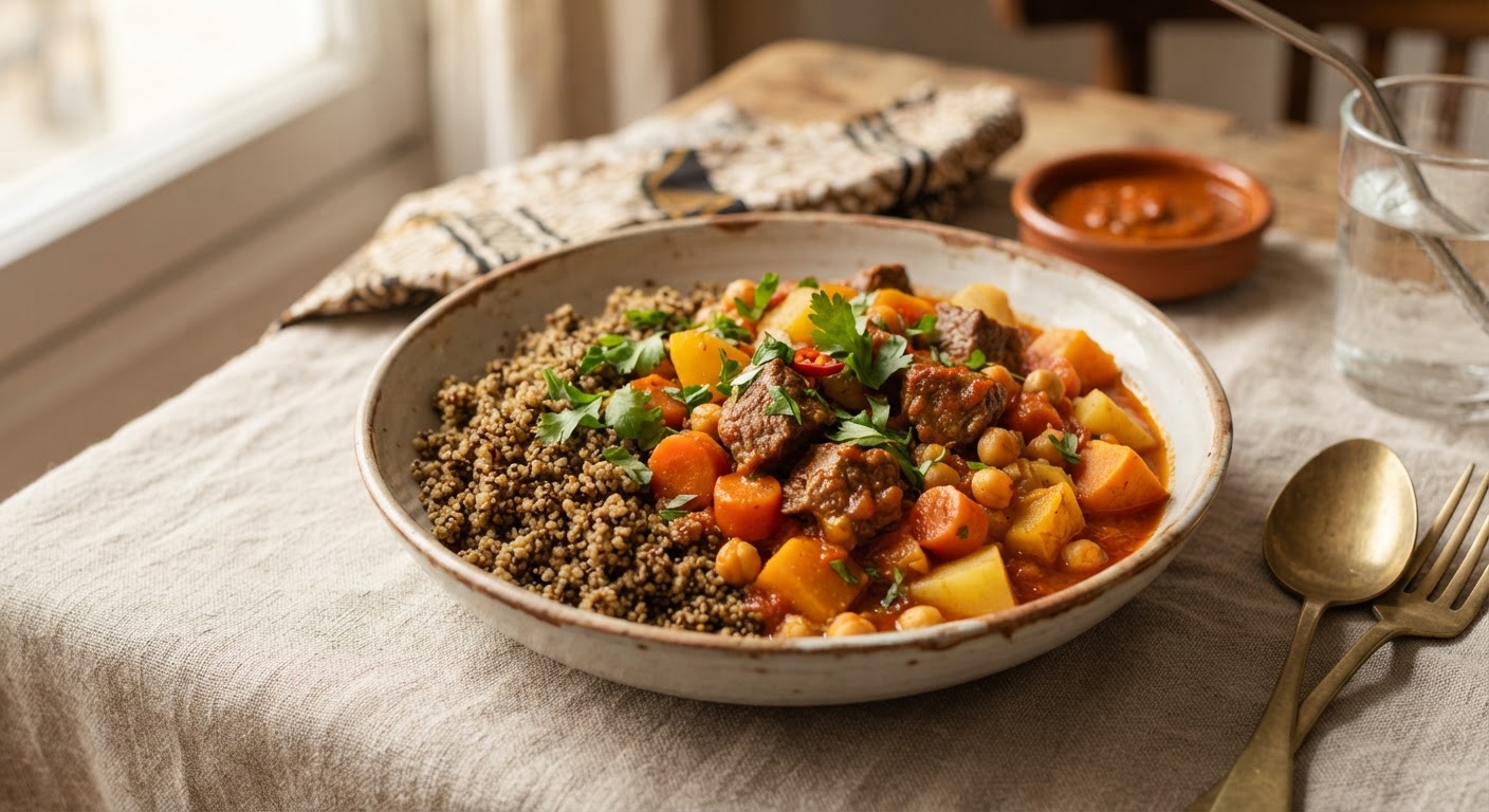 Bassi Salté Traditionnel (Couscous de Mil à la Viande)