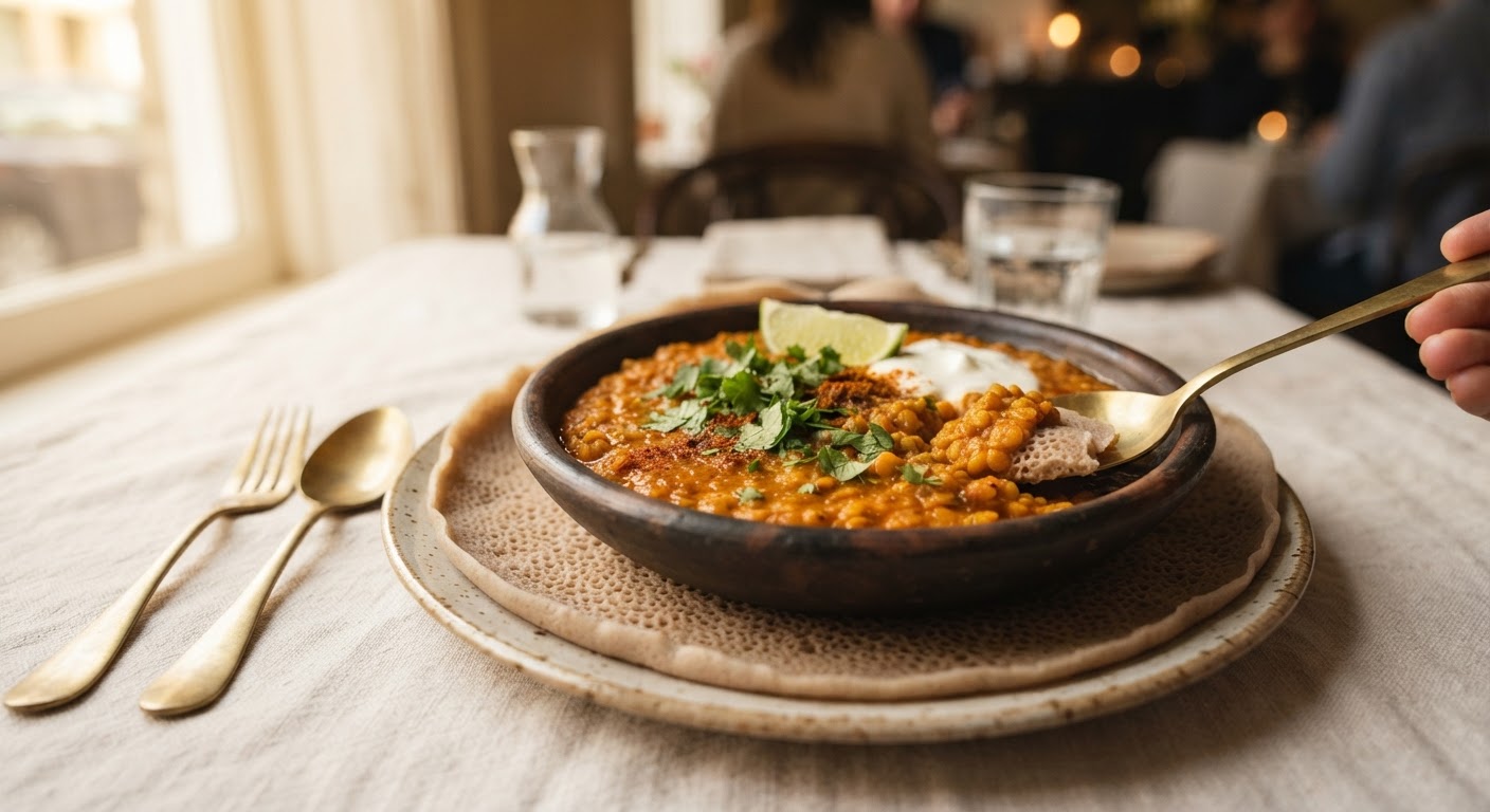 Misir Wot (Curry de lentilles corail éthiopien)
