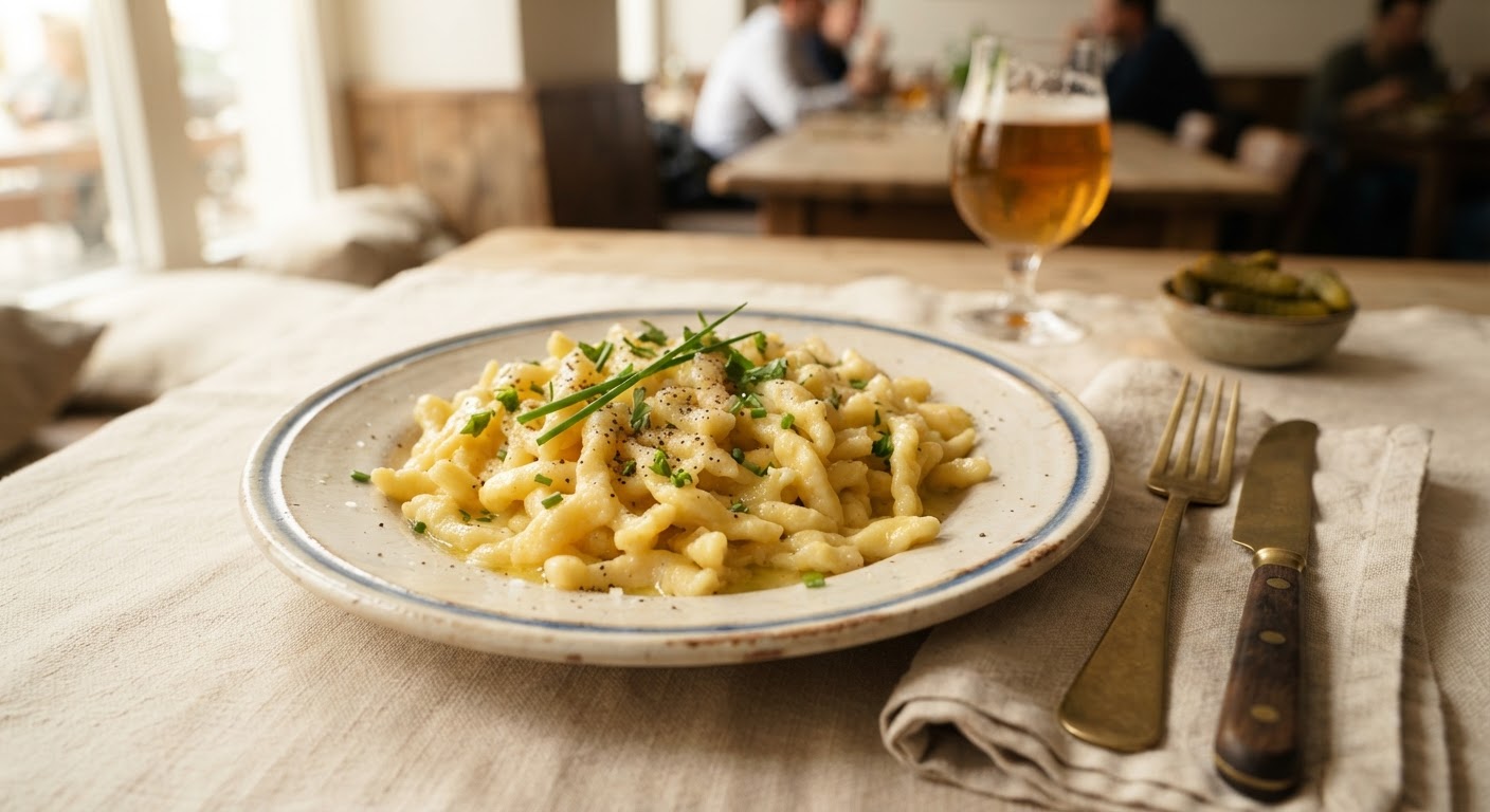 Spätzle nature aux œufs