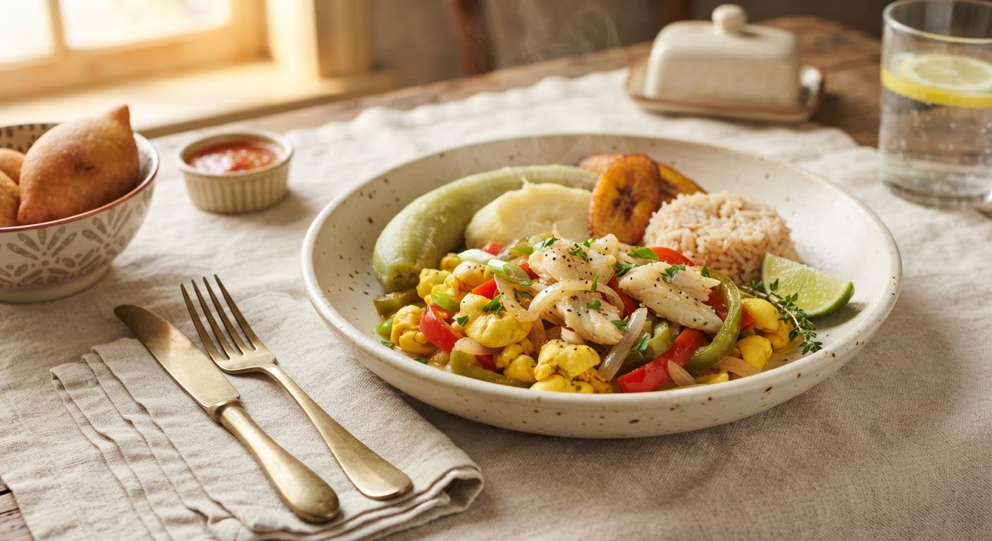 Ackee and Saltfish (Akée et Morue Salée)
