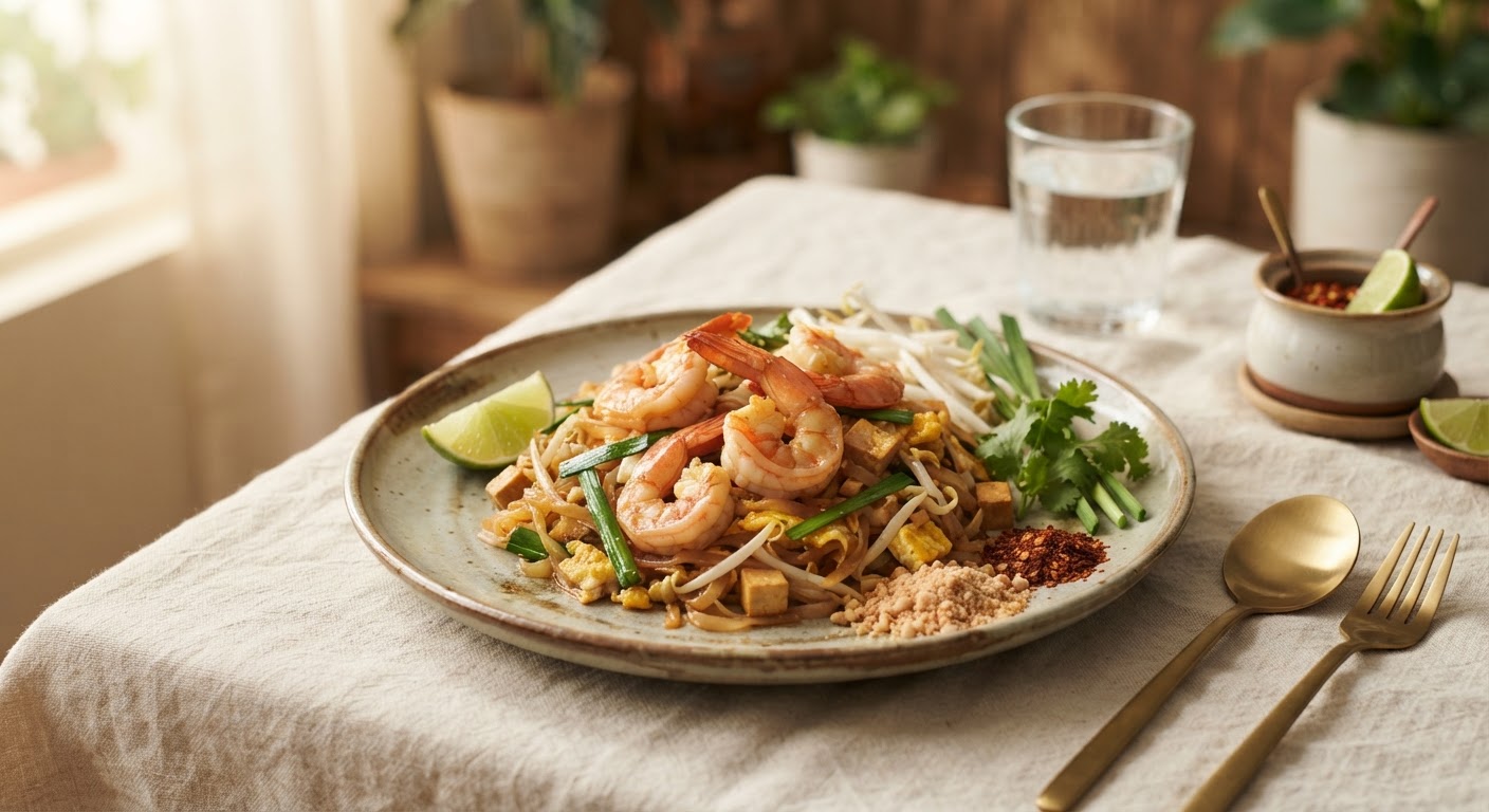 Pad Thaï aux crevettes