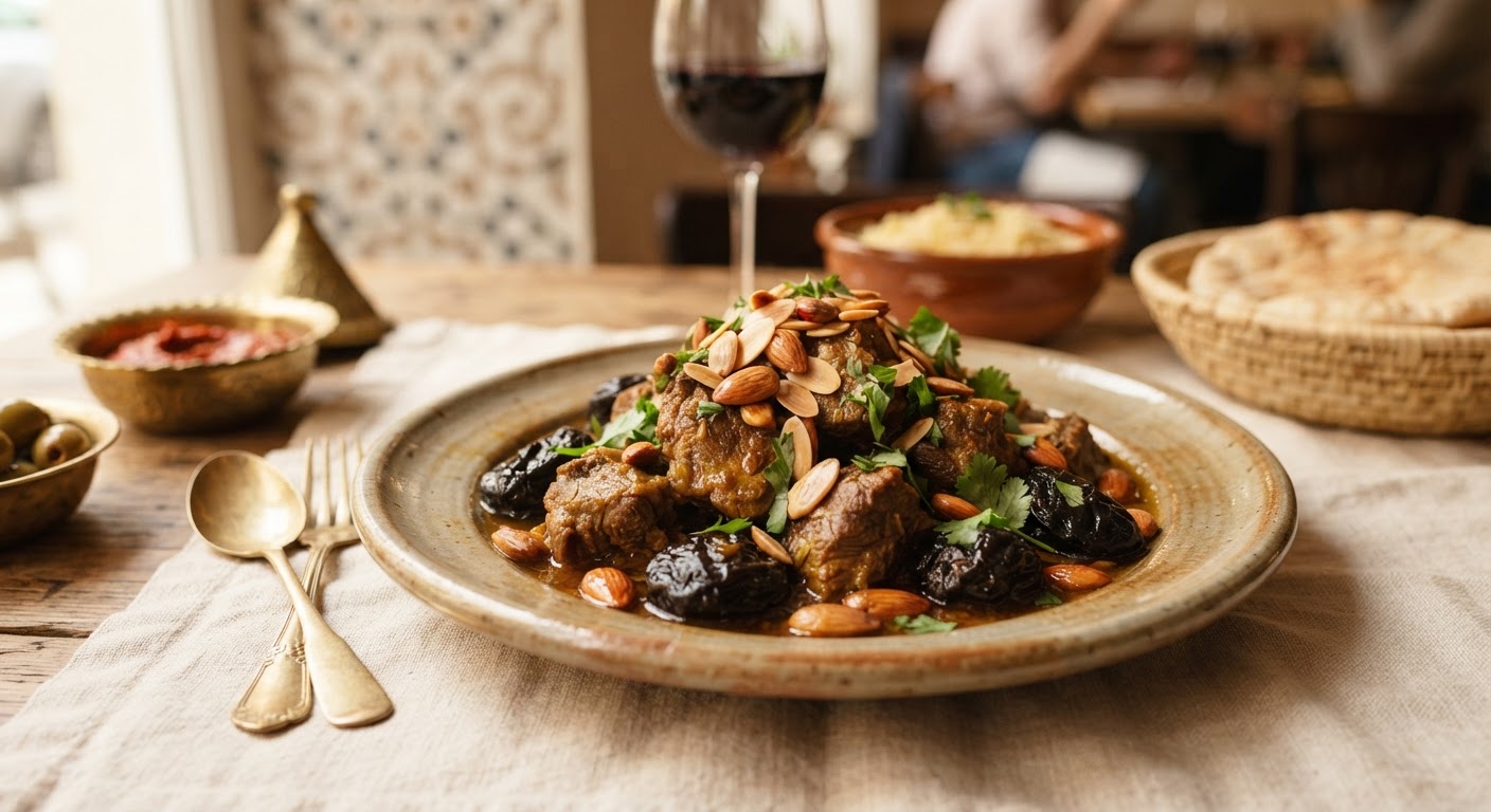 Tajine agneau pruneaux
