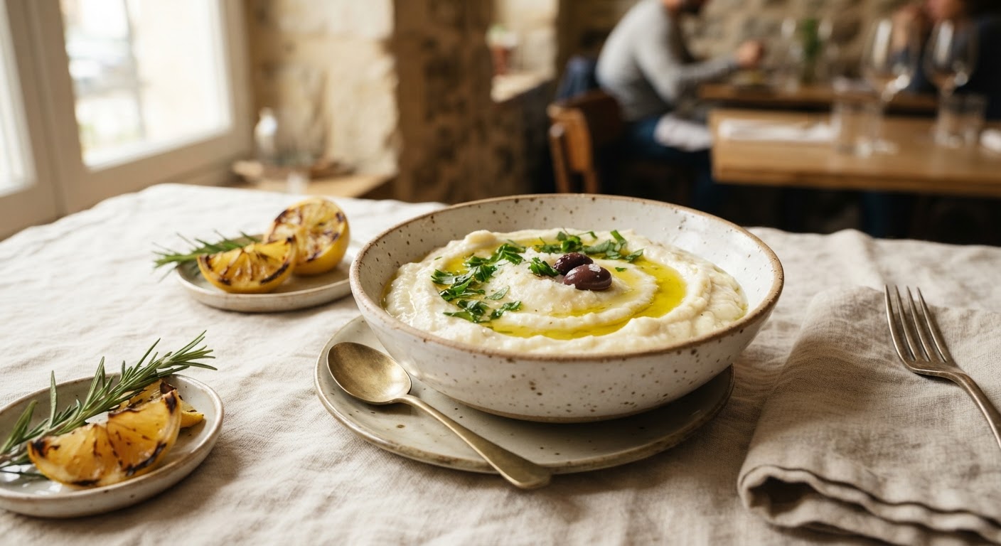 Skordalia authentique (Purée d'ail et pomme de terre)