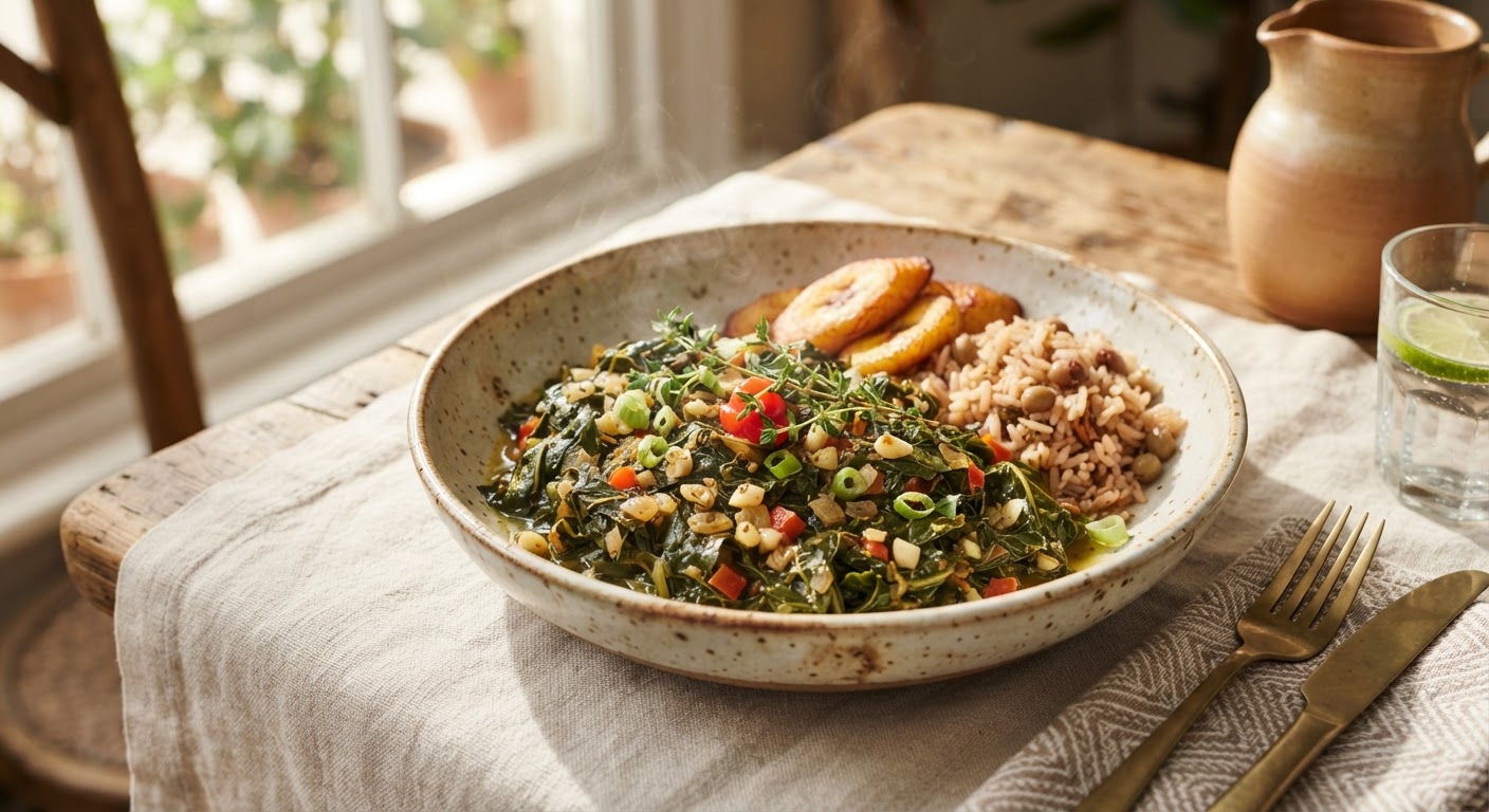 Callaloo Sauté à l'Ail