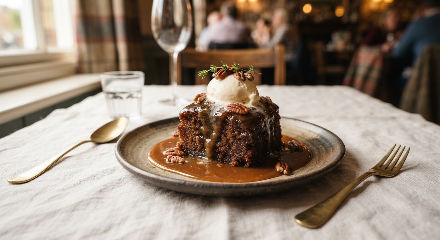 Sticky toffee pudding