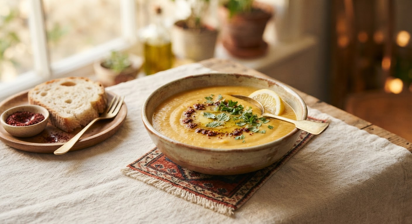 Mercimek Çorbası (Soupe de lentilles corail turque)