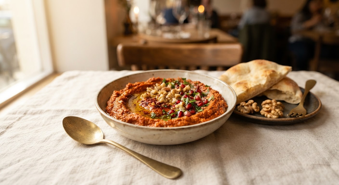 Muhammara (Purée de poivrons rouges et noix)