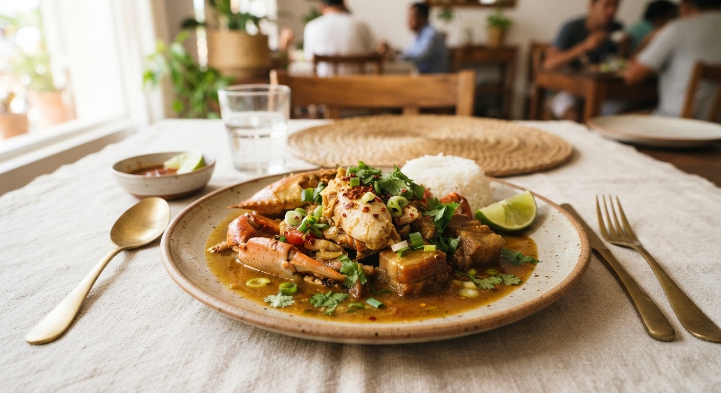 Foza sy Hena-kisoa (Crabe et Porc à la Malgache)