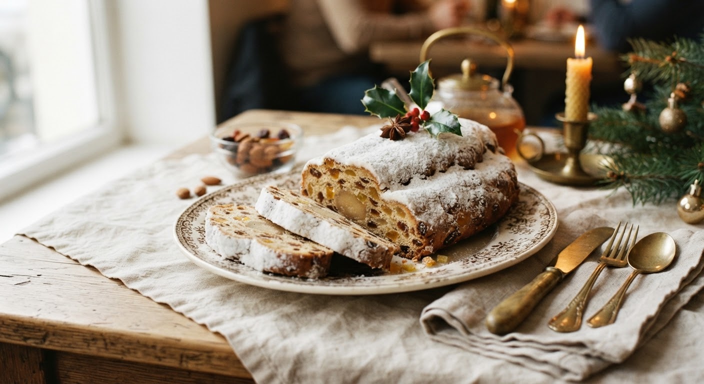 Stollen de Noël aux fruits confits