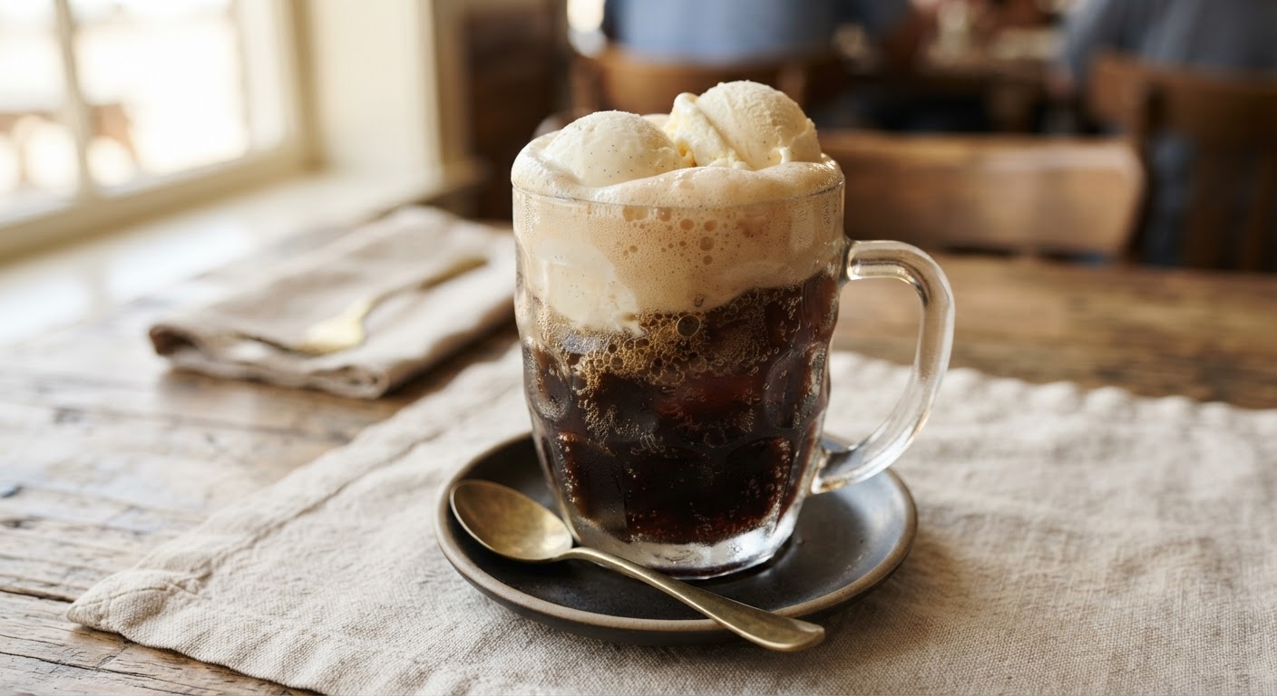 Root beer float