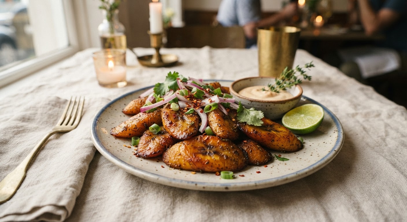 Plantains Frits Épicés à la Winston Jerk