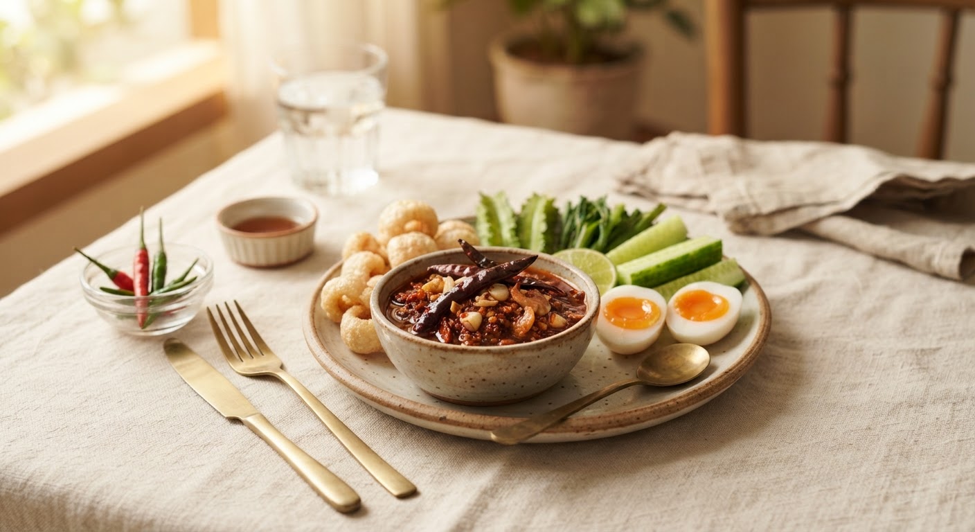 Nam Prik Pao (Pâte de piment doux thaïlandaise)