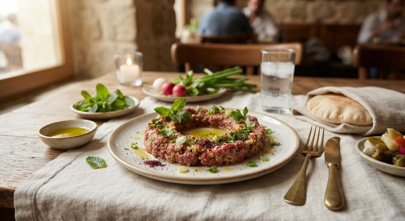 Kibbeh Nayyeh (Tartare de Bœuf au Boulgour)