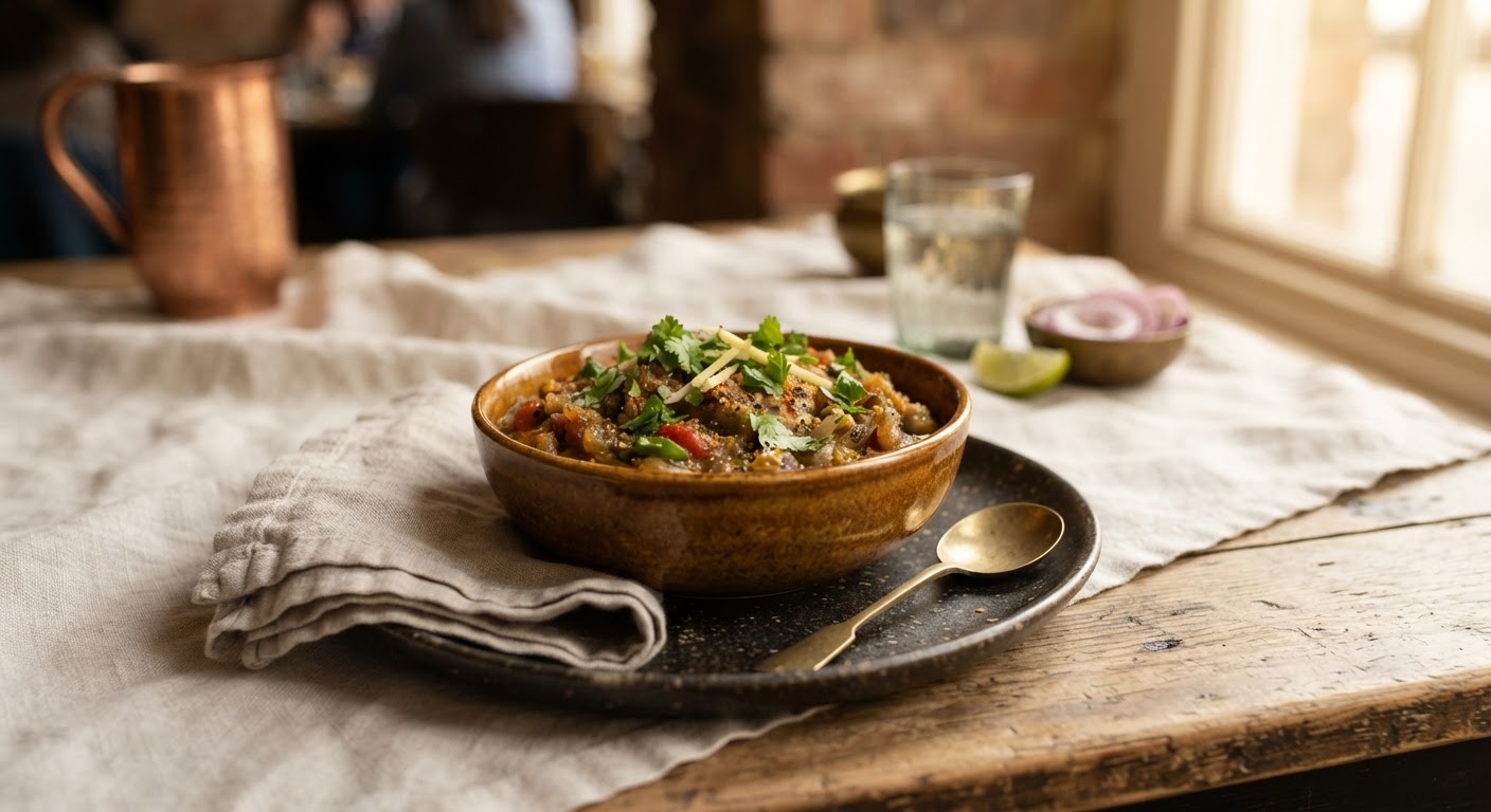 Baingan Bharta (Caviar d'Aubergine Fumé)