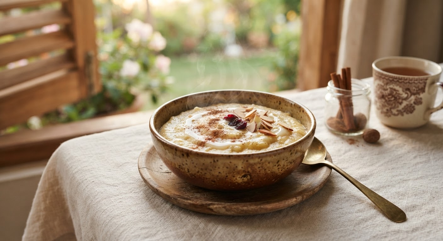 Cornmeal Porridge Jamaïcain (Bouillie de Maïs Épicée)