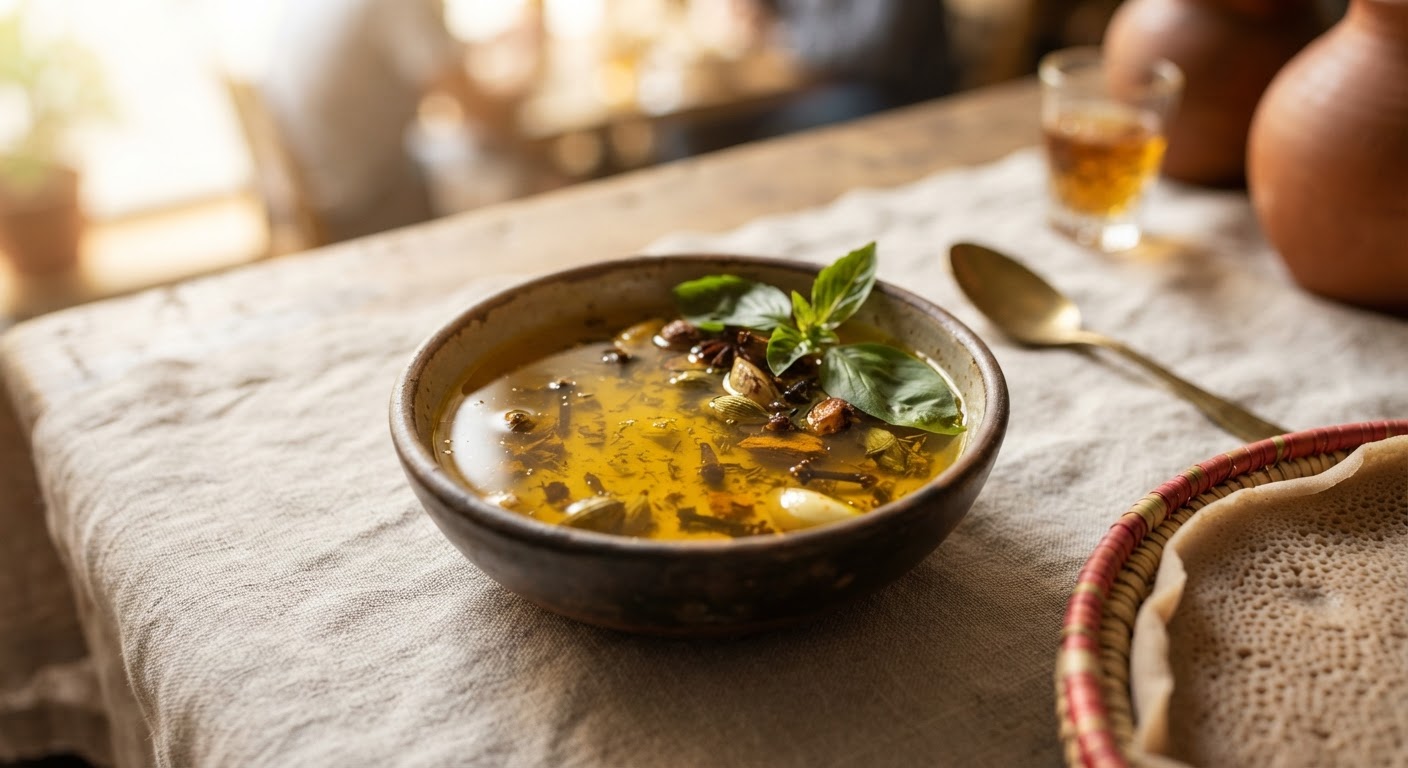 Niter Kibbeh (Beurre clarifié éthiopien)