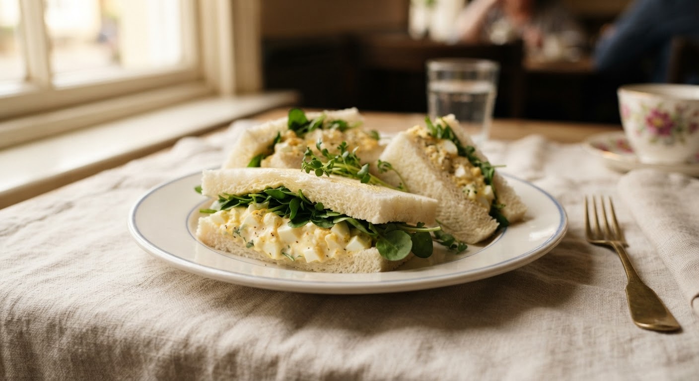 Egg and cress sandwich