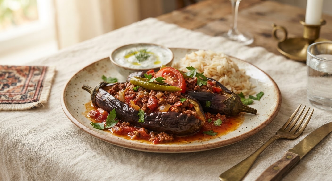 Karnıyarık (Aubergines Farcies à la Viande)