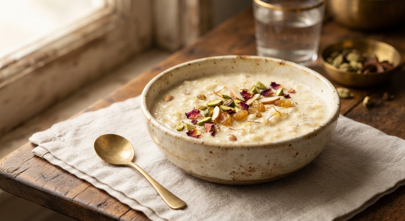 Kheer (Riz au lait indien à la cardamome)
