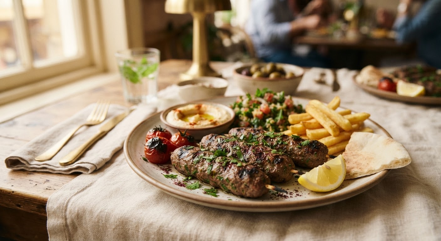 Kafta grillée aux herbes à la libanaise