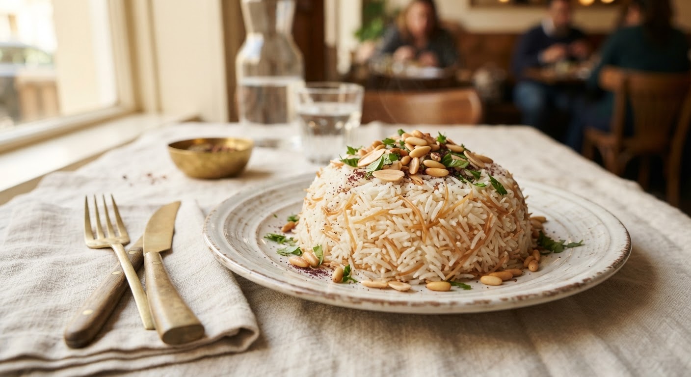 Roz bi Shaghrieh (Riz aux vermicelles grillés)