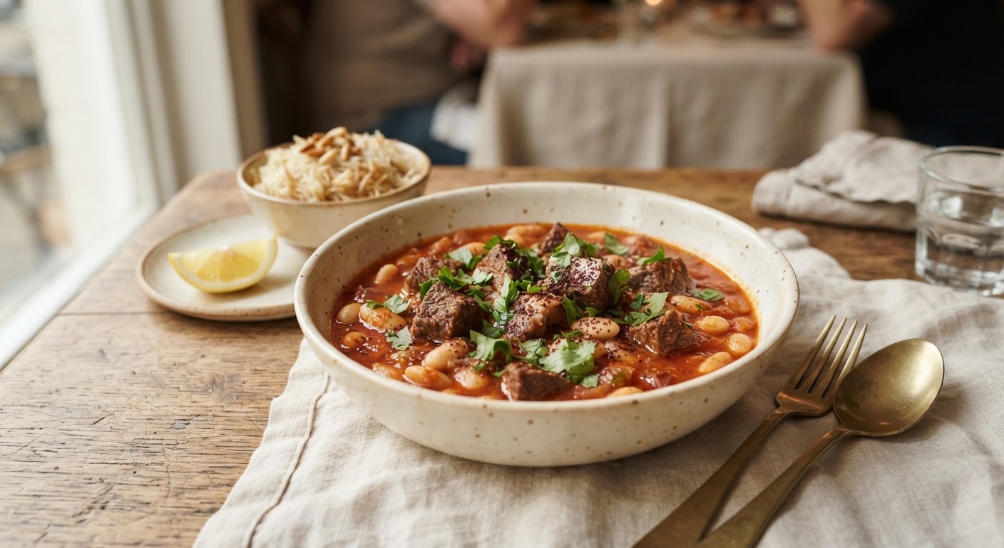 Fasolia bi Lahmeh (Haricots Blancs à la Viande)