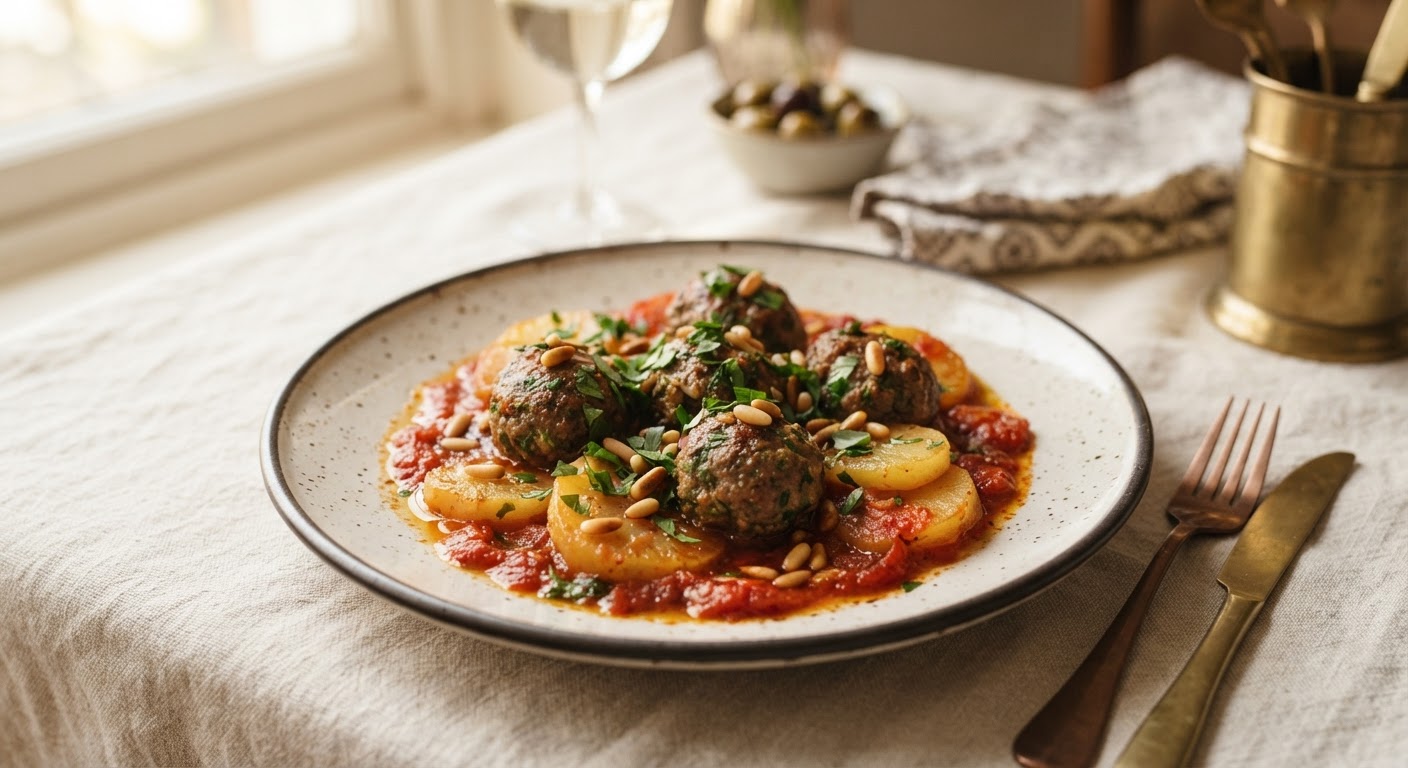 Kafta bil Sanieh (Boulettes de viande au four)