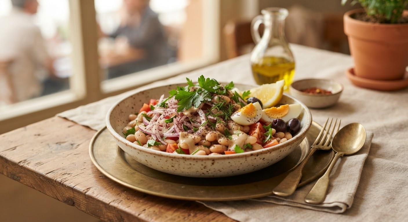 Piyaz (Salade de Haricots Blancs à la Turque)