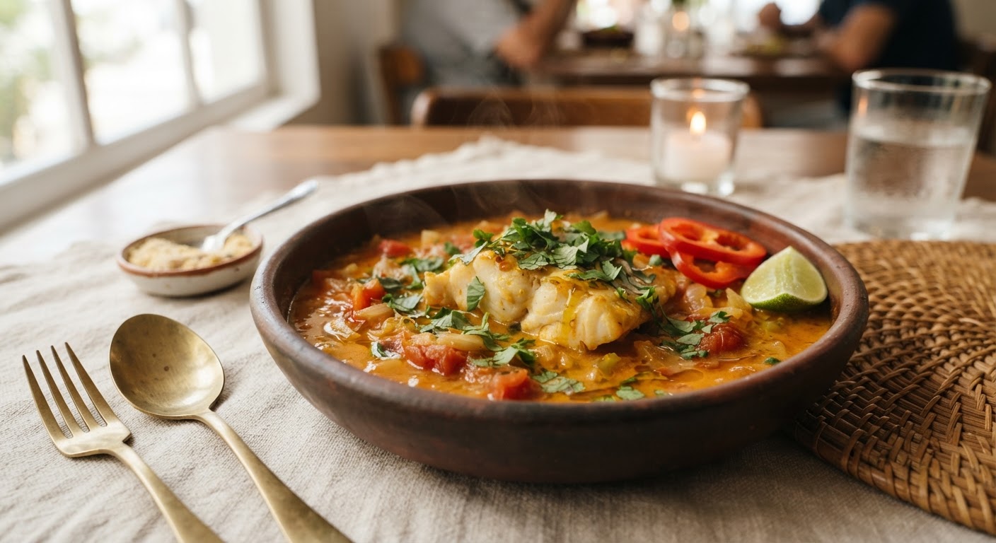 Peixe à baiana