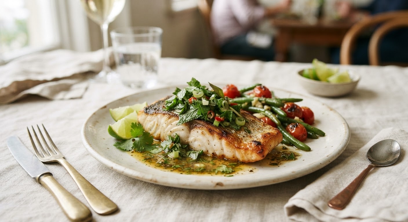 Barramundi à la citronnelle