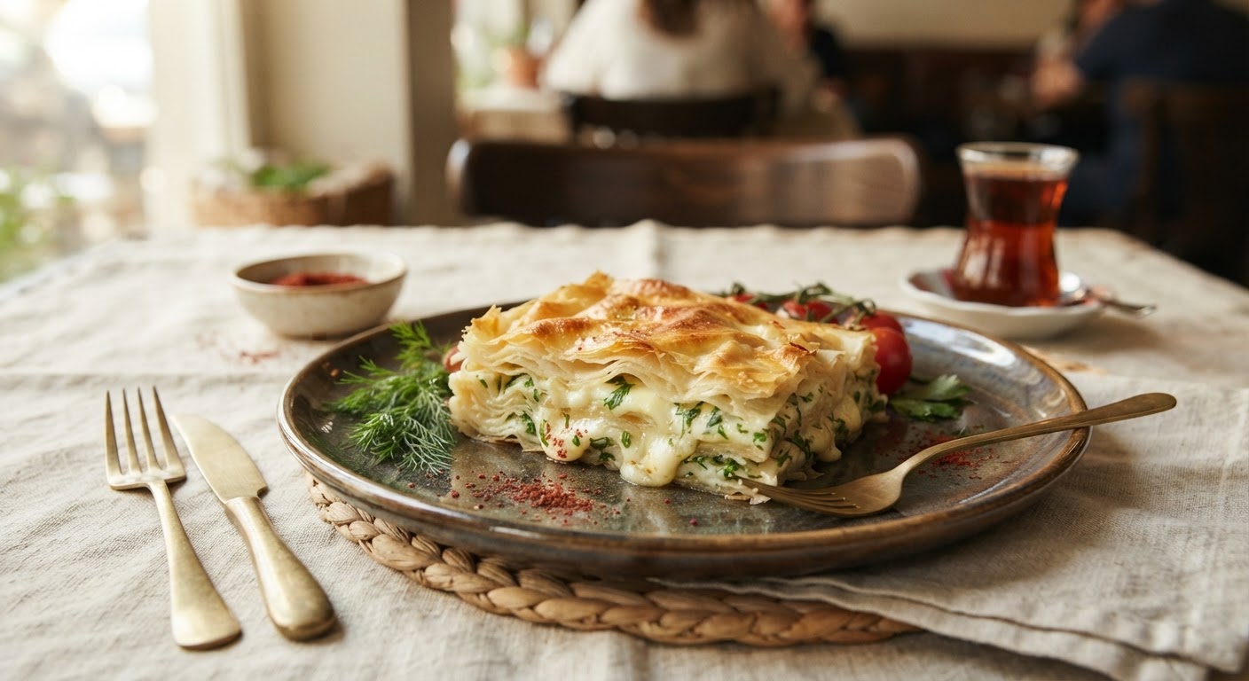 Su Böreği (Feuilleté Turc au Fromage et Persil)