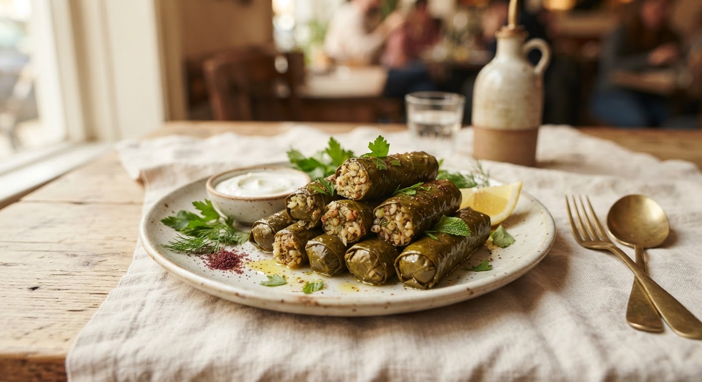 Warak Enab (Feuilles de vigne farcies au citron)