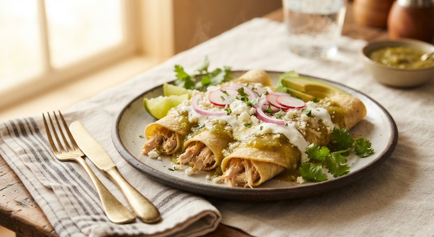 Enchiladas verdes