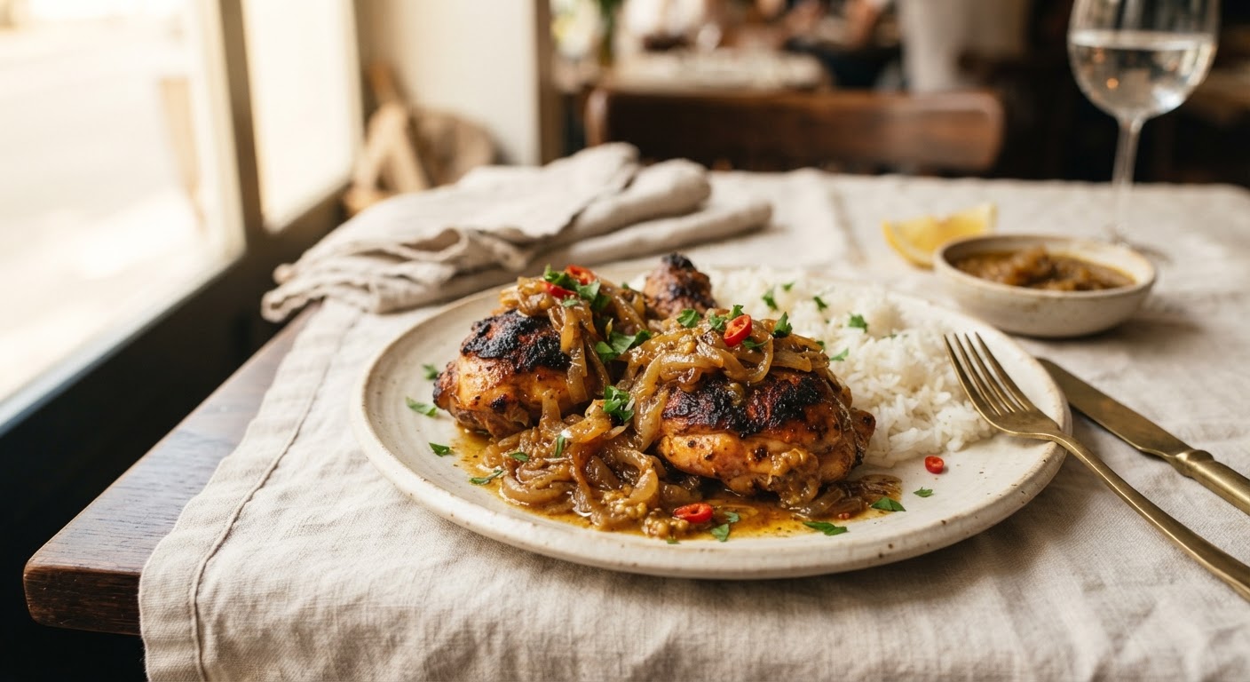 Poulet Yassa (braisé façon Dakar)