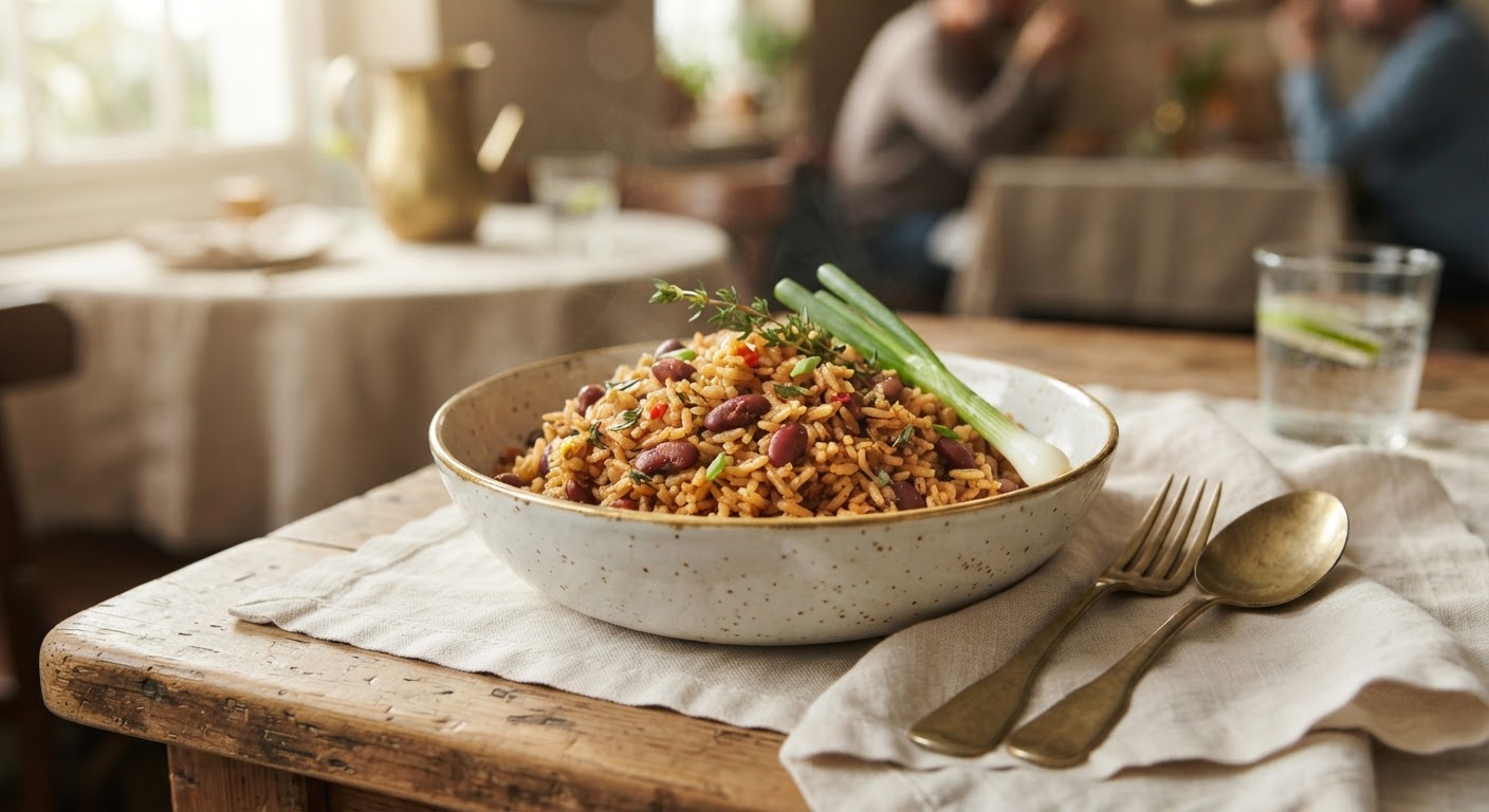 Rice and Peas à la Jamaïcaine