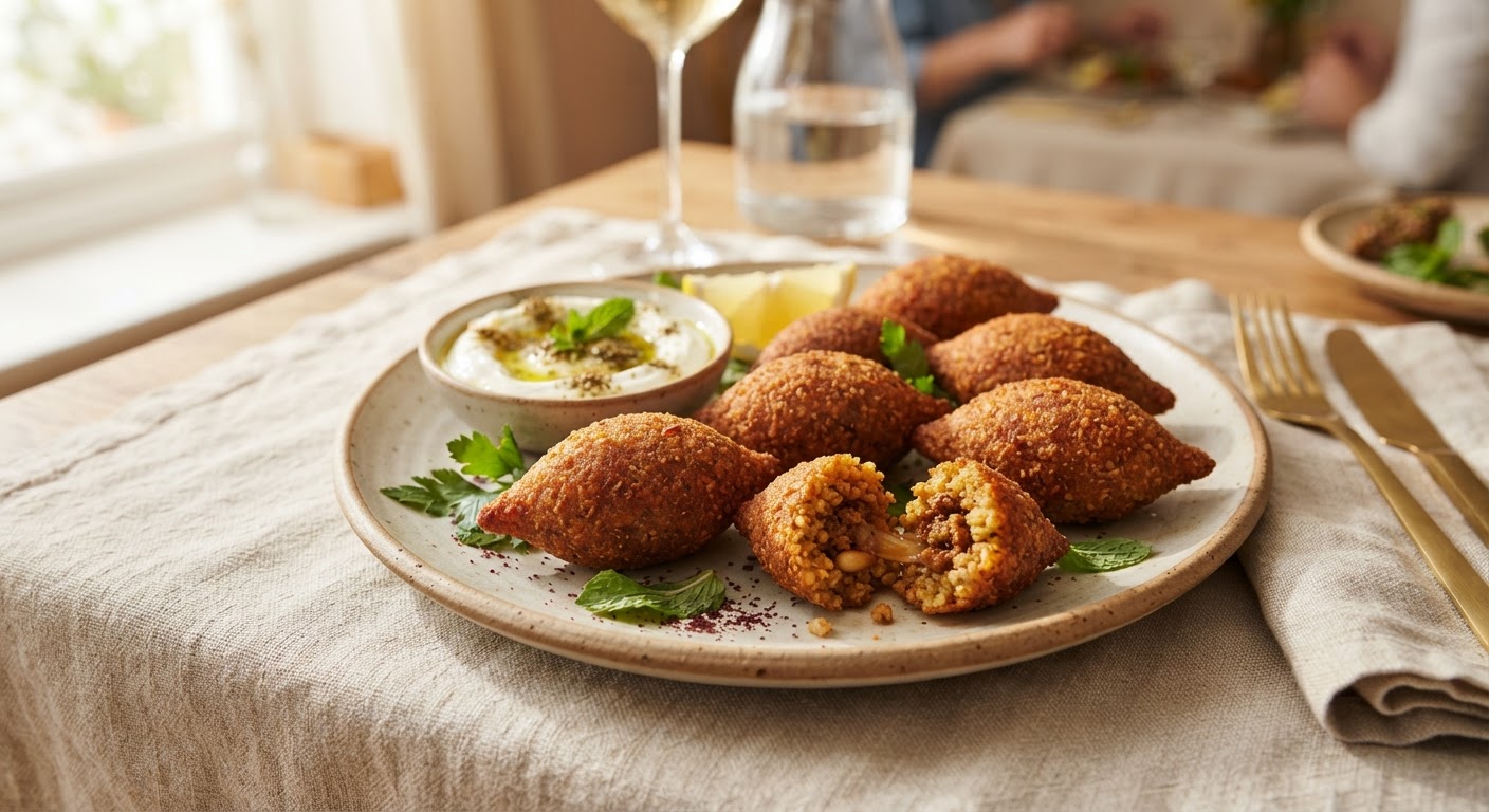 Kibbeh Krass (Boulettes de Kibbeh Frites)