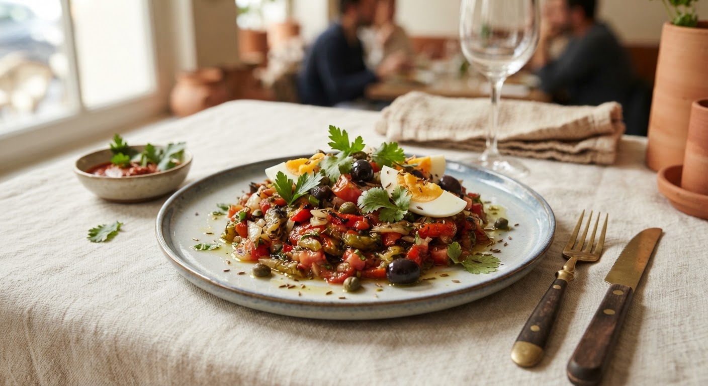 Salade méchouia façon fine
