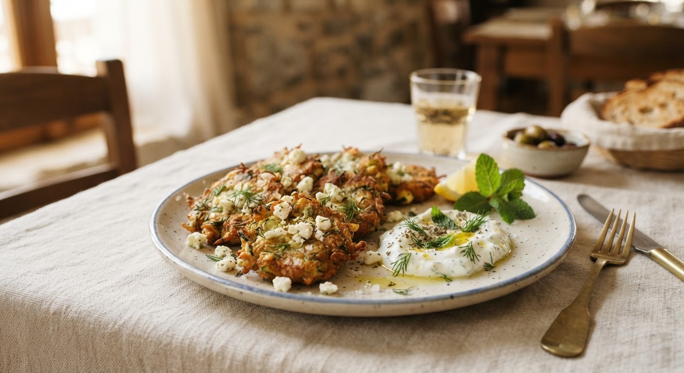 Kolokithokeftedes (Beignets de courgettes et feta)