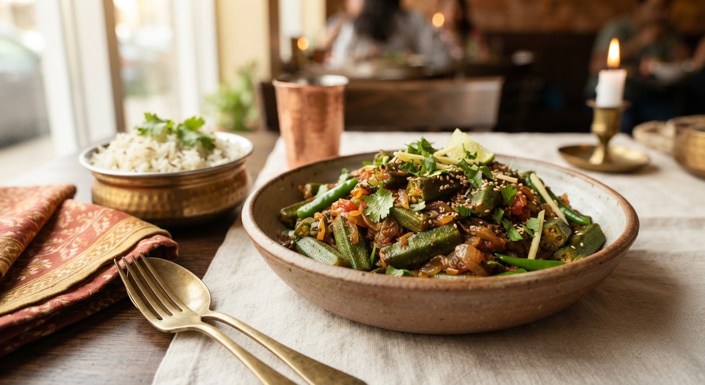 Bhindi Masala (Gombos sautés aux épices)