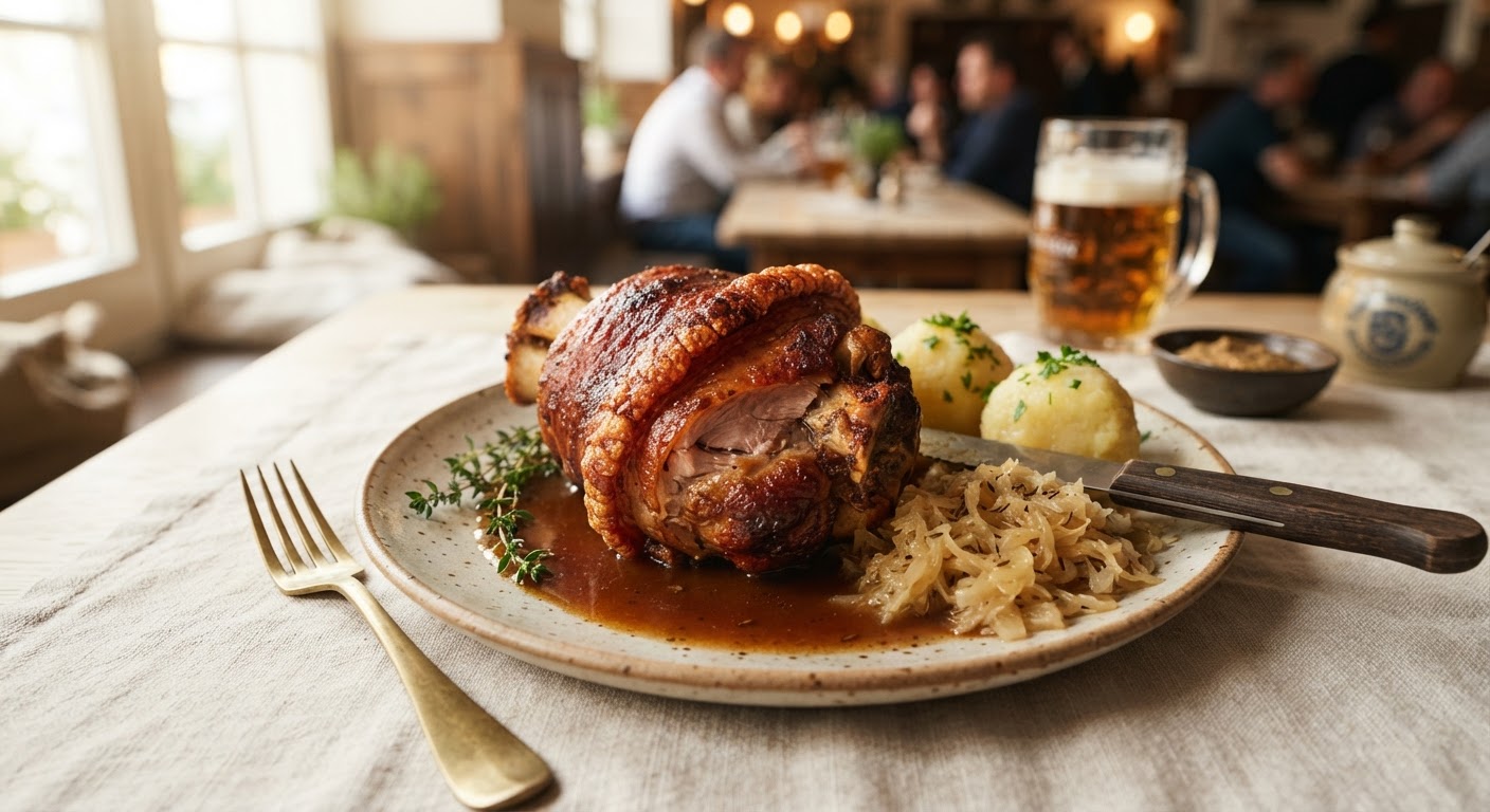 Schweinshaxe (Jarret de porc rôti bavarois)