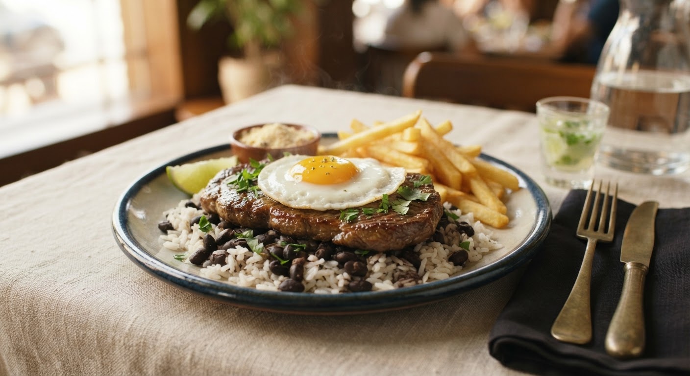 Bife à cavalo
