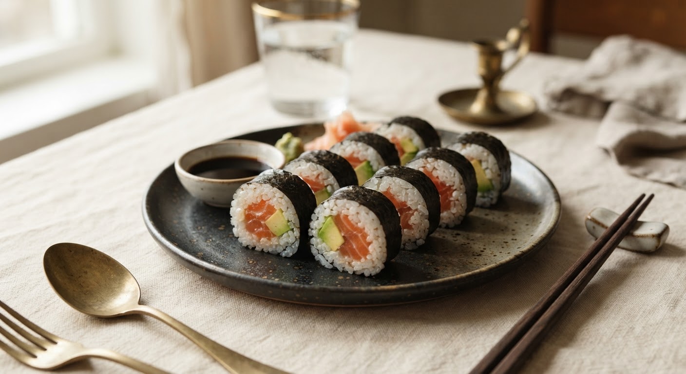 Sushi maki saumon-avocat