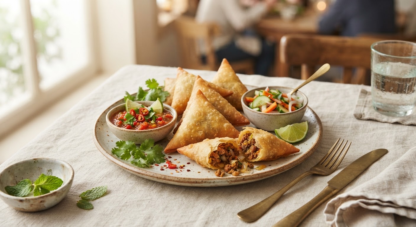 Nems malgaches à la viande (Sambos)