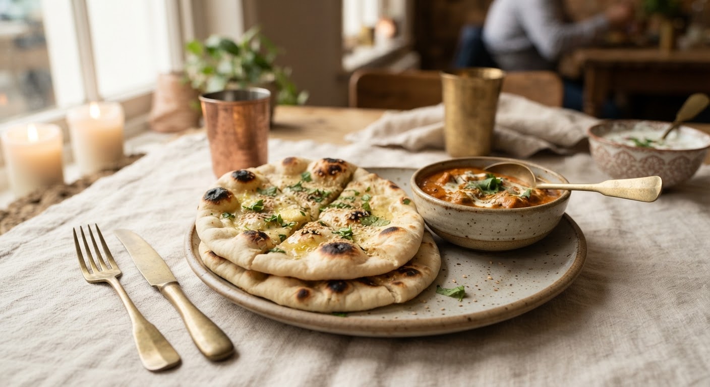 Naan au beurre, la touche de Raj