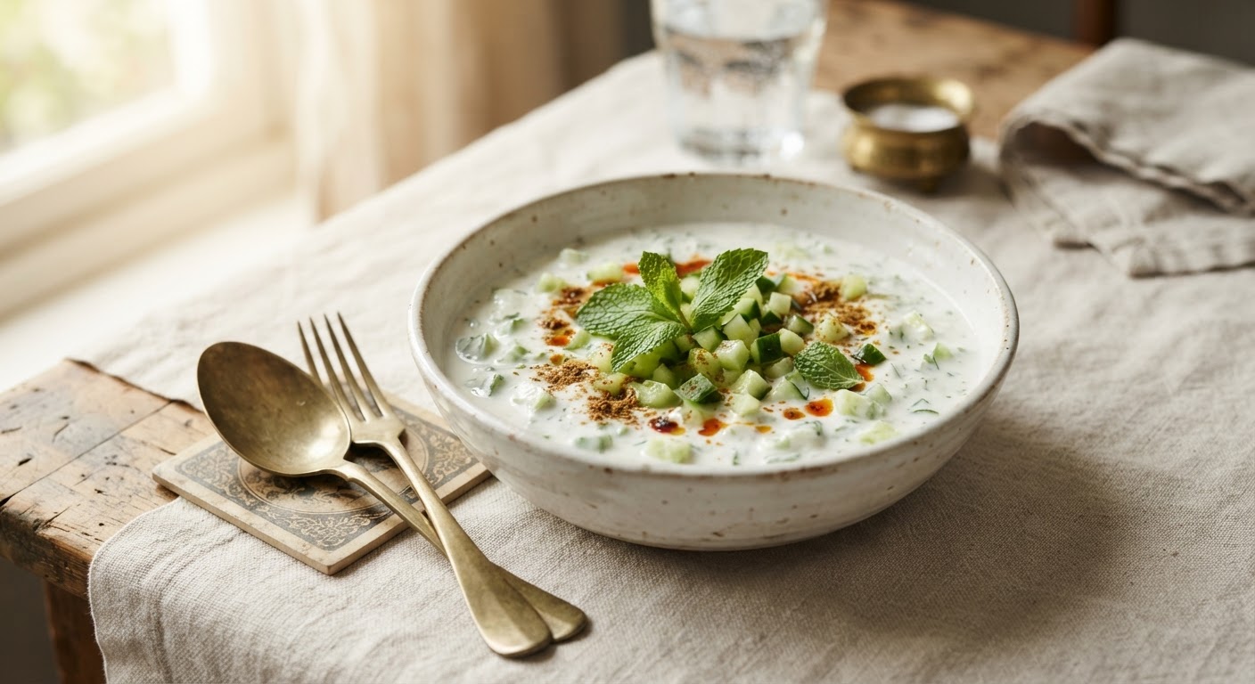 Raïta au concombre et à la menthe