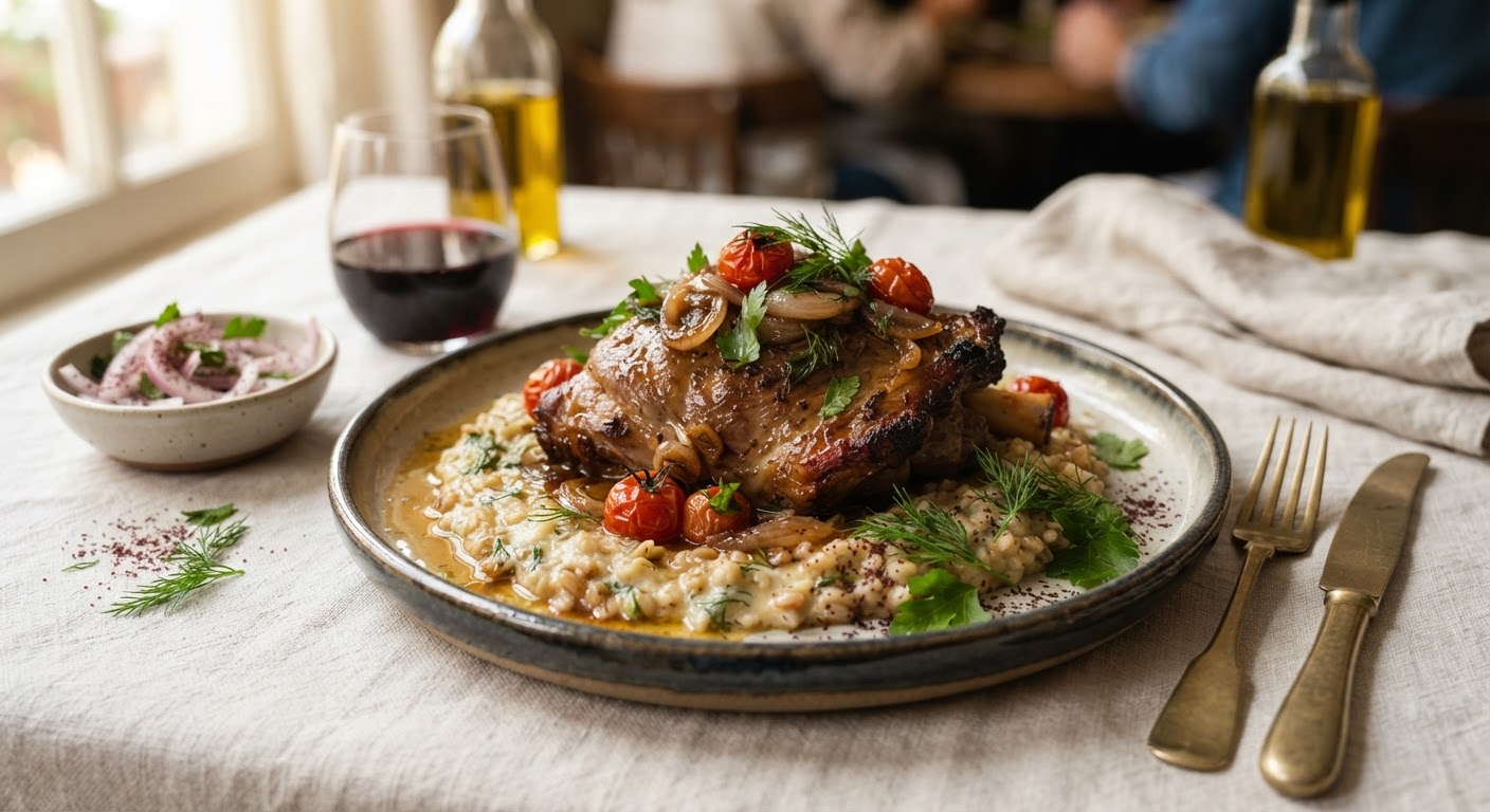 Kuzu Tandır (Épaule d'agneau confite à la turque)