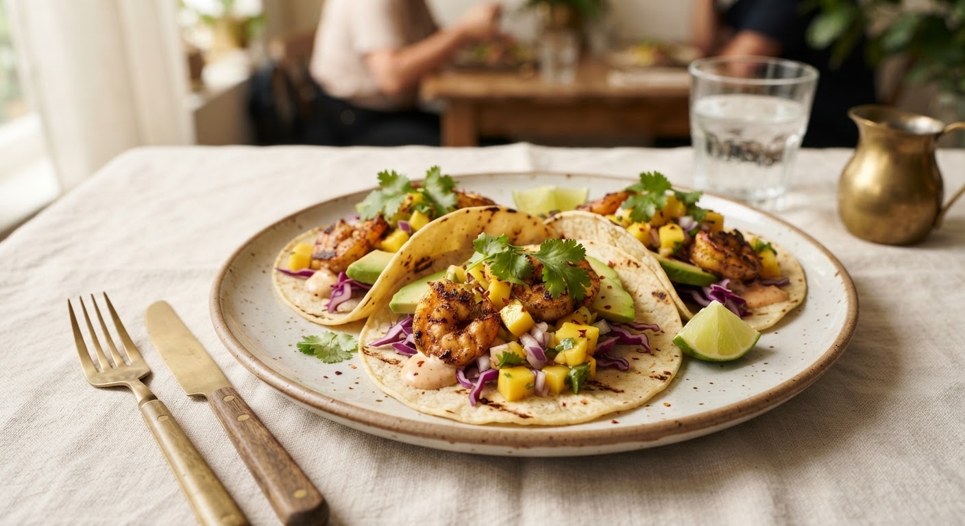 Prawn tacos