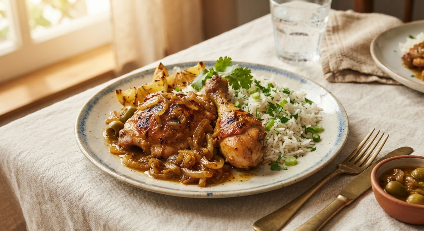 Poulet Yassa authentique à la sénégalaise