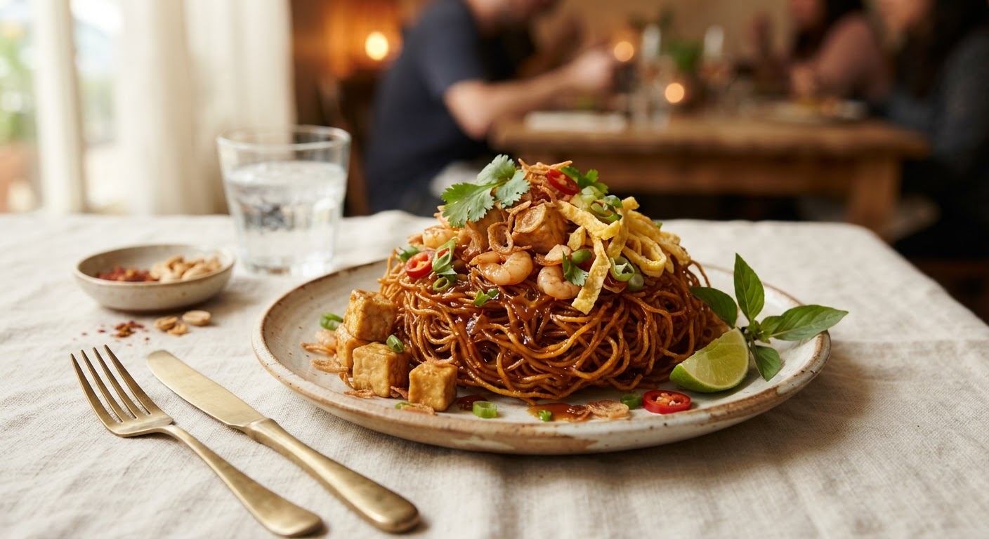 Mee Krob (Nouilles croustillantes sucrées-salées)