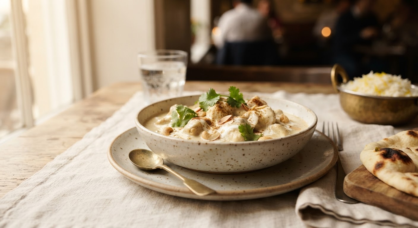Korma de Poulet (Curry doux à la crème)
